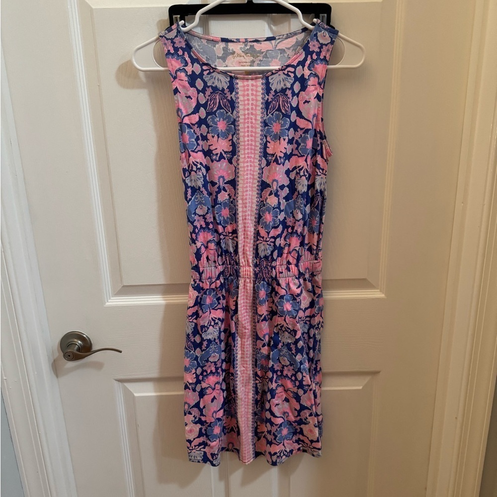 Lilly Pulitzer Pink and Blue Floral Mini Dress